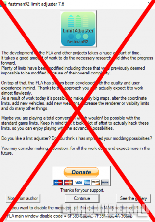 FLA Donate Window Killer